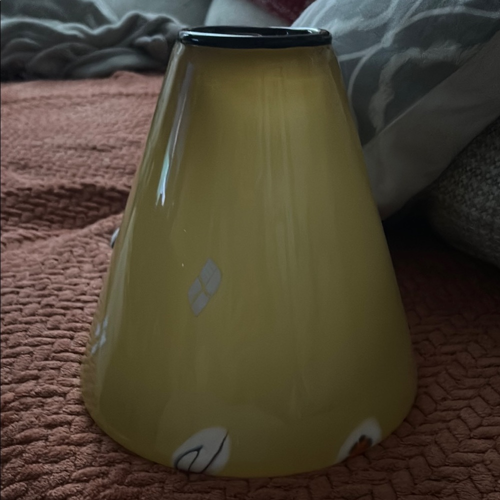 Vintage Italian hand blown glass vase or room accent!